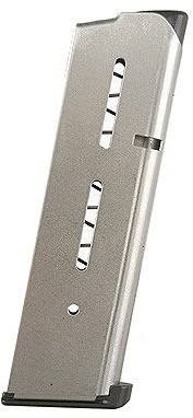 Wilson 1911 45 Automatic Colt Pistol (ACP) 8 Round Stainless Magazine (47DC)