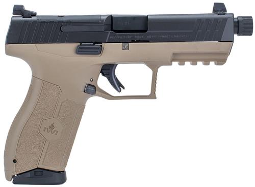 Israeli Weapon Industries MASADA Optic Ready Pistol M9ORP10TFDNS, 9mm Luger, 4.60in, FDE w/Interchangeable Backstrap, Flat Dark Earth Finish, 10 Rds