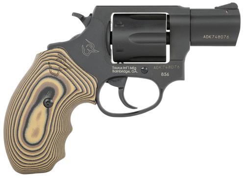 Taurus 856 SA/DA Revolver 285621VZ19, 38 Special, 2", Brown VZ Cyclone Grips, Matte Black Finish, 6 Rds