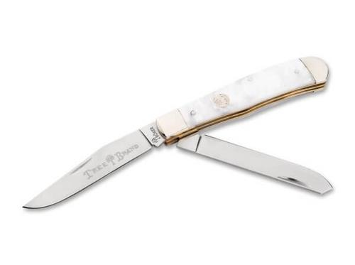 Boker Treebrand Trapper Folding Knife, Faux Mother of Pearl (110875)