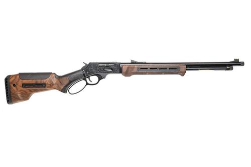 Custom & Collectable Henry X Sentinel Lever Action Rifle, 30-30 Win, 21", Grade 4 Walnut Woox Bravado Stock, Engraved, Threaded Barrel, 5+1
