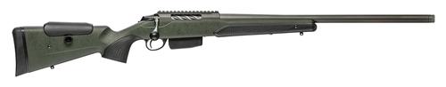 Tikka T3X Super Varmint Bolt Action Rifle JRTXRSV316, 308 Win, 23.7" Threaded, Black/Green Roughtech Stock, 5 Rds