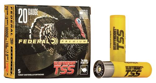 Federal Premium Turkey Heavyweight TSS Shotshells PTSSX295F79, 20 Gauge, 3", 1 5/8 oz, #7,9 Shot, 5 Rds/bx