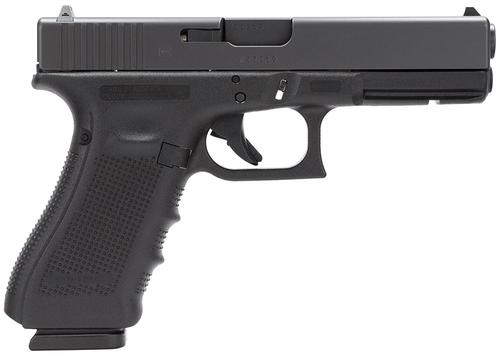 Glock 31 Gen4 Gen4 Pistol PG3150203, 357 Sig, 4.49in, Finger Grooved Rough Texture Grips, Black Finish, 15 Rds