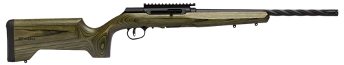 Savage A22 Semi-Auto Rifle, 22LR, 18", OD Green Laminate Stock, Spiral-Fluted Barrel, Threaded, 10 Rds