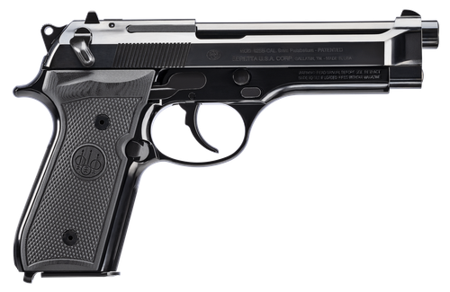 Beretta 92FS 50th Anniversary Semi-Auto Pistol, J92SB15, 9mm, Black Polymer Grip, High Polish Gloss Blue Finish, 15 Rd