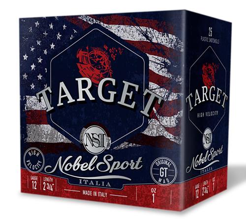 Nobel Sport Target Shotshells ANS121FSC75, 12 Gauge, 2-3/4", 1 oz, 1300 fps, #7.5 Lead Shot, 25 Rds/box