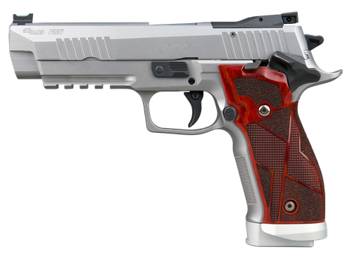 Sigarms P226 XFive Classic Optic Ready Pistol, 9mm, 5in, Hogue Cocobolo Grips, Stainless Finish, 10 Rds