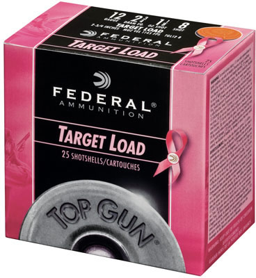 Federal Premium Target Load Shotshells TGL12P8, 12 Gauge, 2.75 in, 1-1/8 oz, 1145 fps, #8 Shot, 25 Rds/Bx