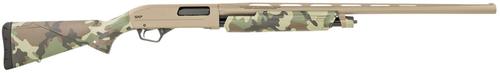 Winchester SXP HYBRID Shotgun 512434291, 12 Gauge, 26", 3.50" Chmbr, Flat Dark Earth Perma-Cote Aluminum Receiver, Woodland Camo Synthetic Stock