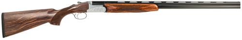 Fausti Caledon Shotgun 15403, 410 Gauge, 26", 3" Chmbr, Engraved Stainless Rec, Wood Laser Grain Stock, Metallic Bead Sight