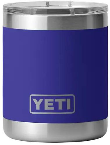 Yeti Rambler Lowball 10oz Stainless Steel Cup w/Lid, DuraCote Offshore Blue (21071500967)