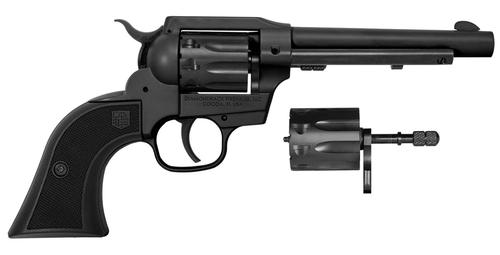 Diamondback Sidekick Revolver DB053CA001, 22 LR, 5.50", Black Checkered GFN Grips, Black Cerakote Finish, 9 Rds