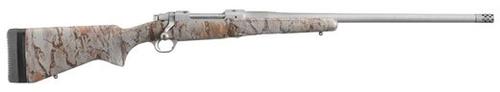 Ruger 77 Hawkeye FTW Rifle 47170, 6.5 Creedmoor, 24", Natural Gear Camo Stock, Stainless Finish