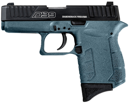 Diamondback DB9 Gen4 Jesse James Pistol DB0200P251, 9mm Luger, 3.10in, Civil Defense Blue Cerakote Finish, 6 Rds