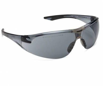 Champion Smoke Grey Frame/Mirror Lens Shooting Glasses (42702)