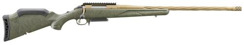 Ruger American Predator Gen II, Bolt Action Rifle, 6.5 Creedmoor, 22" Bronze Cerakote Threaded Barrel, Adjustable Green Splatter Stock, 3 Rds, 46930