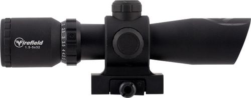 Firefield Barrage riflescope with Picatinny Mount/Green Laser FF13061, 1.5-5x, 32mm, Black, Illuminated Mil-Dot Reticle