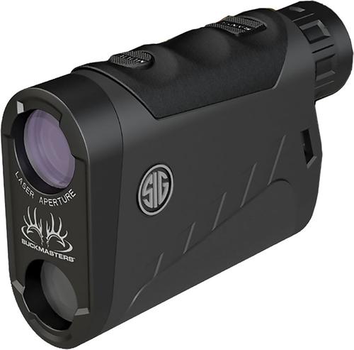 Sig Sauer Buckmasters 1500 Range Finder SOK15601, 6x, 22mm Obj, Black Finish, Circle Reticle, Red Laser