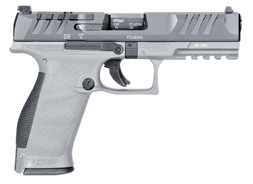 Walther PDP Optic Ready Pistol 2858371NP3, 9mm Luger, 4.50in, Gray Finish, 18 Rds