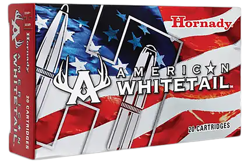 Hornady American WhitetaIl Rifle Ammunition 82044, 300 Winchester Magnum, InterLock, 180 GR, 2960 fps, 20 Rd/Bx