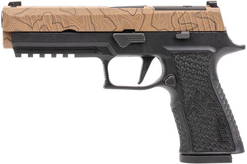 Sig Sauer P320 XTen Endure Pistol 320X5-10-CXR3-CW-R2, 10mm, 5", XRAY3 Night Sights, Topographic Cerakote Finish, 15 Rds