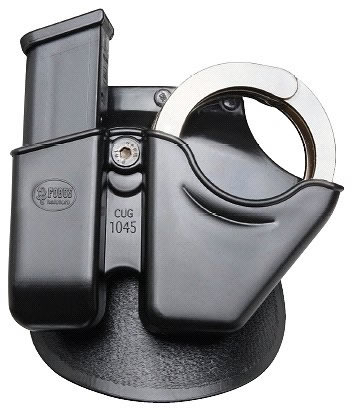 Fobus Handcuff/Magazine Case w/Adj Paddle CUG1045RP, For 10/45 double stack (Glock & Para)