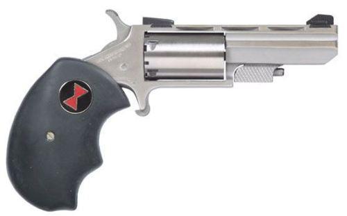 North American Black Widow Revolver NAA-BWMA, 22 Mag, 2in, Black Rubber Grips, 5 Rds