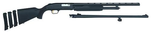 Mossberg 500BC Bantam Pump Shotgun 54250, 20 Gauge, 22 in Vent Rib & 24 in Rifled w/sights, 3 in Chmbr, Black Syn Stock, Blue Finish, Accu-Choke