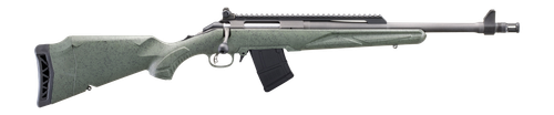 Ruger American Scout Gen II Rifle 46966 , 7.62x39, 16.1", Leaf Green Splatter Stock, Cobalt Cerakote, 10 Rd