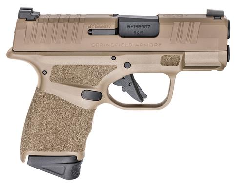 Springfield Hellcat Semi-Auto Pistol HC9319F, 9mm Luger, 3", Polymer Grips, FDE Finish, 13 Rds