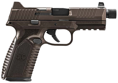 FN Herstal 510 Tactical Optic Ready Pistol 66-101951, 10mm, 4.71in, Interchangeable Backstrap Grips, Bronze Finish, 10 Rds