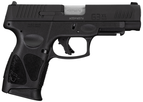 Taurus G3XL Pistol 1-G3XLSR9041-10, 9mm Luger, 4in, Black Polymer Grips, Black Finish, 10 Rds