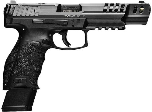 Heckler & Koch VP9 Match Optic Ready Pistol 81001009, 9mm Luger, 5.51in, Black Finger Grooved, Black Finish, 15 Rds