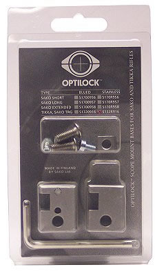 Tikka Optilock S132R916 2 Piece Stainless Steel Base