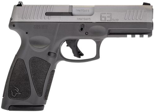 Taurus G3 Full Size Pistol 1G3B949G, 9mm, 4", Black Polymer Grips, Matte Stainless Slide, 17 Rds