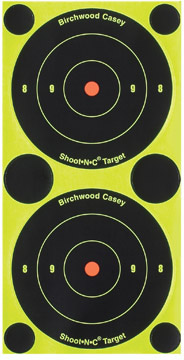 Birchwood Casey 34375 Shoot-N-C 3" Bull's Eye Packs 240 Targets