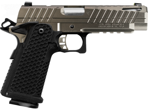 LIVE FREE ARMORY Apollo 11 Compact Optic Ready Pistol LFAPC01305PS, 9mm Luger, 4.15in, Textured, Elite Platinum Cerakote Finish, 17 Rds