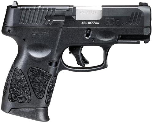Taurus G3C Pistol 1G3CP93110, 9mm, 3.26", Black Polymer Grips, Black Finish, Optic Ready, 10 Rds
