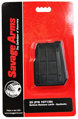 Savage Arms 25 22 Hornet 4 Round Synthetic Magazine (55222)
