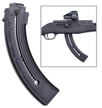 Mossberg Blaze/Blaze47 22 Long Rifle 25 Round Black Box Magazine (95136)