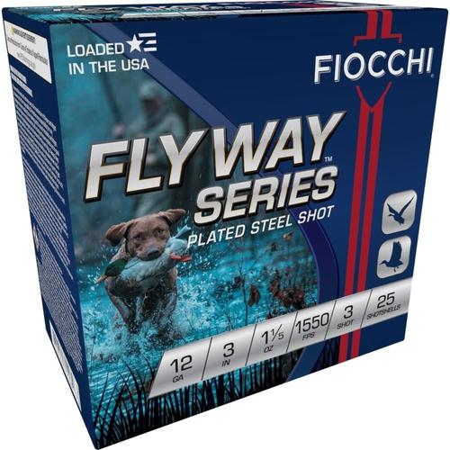 Fiocchi Waterfowl Steel Shotshells 123ST153, 12 Gauge, 3", 1-1/5 oz, 1550 fps, #3 Steel Shot, 25 Rds/Bx