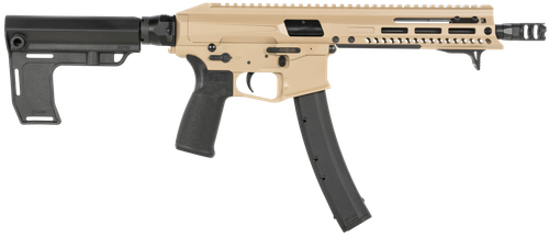 Patriot Ordnance Factory Phoenix Pistol 02138, 9mm, 8in, Mission First Tactical Blade Grips, 35 Rds