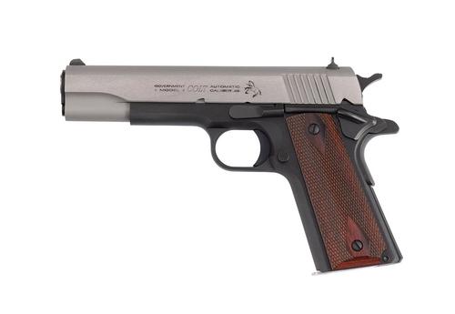 Colt Government Two-Tone Pistol O1911C-TT-E, 45 ACP, 5.0in, Wood Grips, 8 Rds
