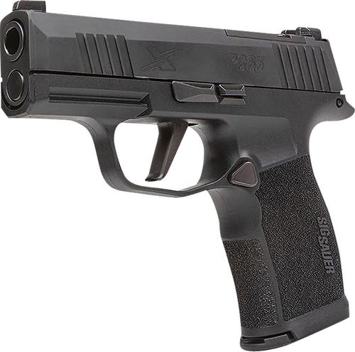 Sig P365X Optic Ready Pistol 365X9BXR3PMS10, 9mm Luger, 3.10", Black Polymer Grips, Black Finish, 10 Rds