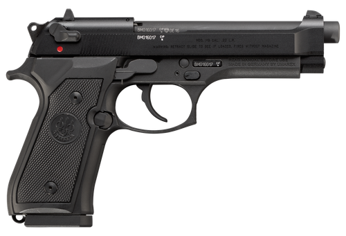 Beretta M9 Semi-Auto Pistol J90AIM9F18, 22 Long Rifle, 4.9", Plastic Grip, Black Finish, 10 Rds