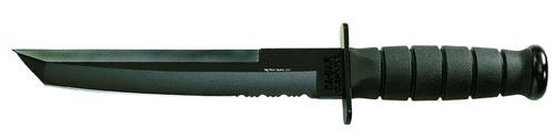 Ka-Bar 1245CP Tanto Knife w/Serrated Edge & Black Hard Sheath