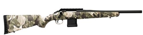Ruger American Ranch Bolt Action Rifle 36962, 300 AAC Blackout, 16.12", Custom Camo, Matte Black Finish, 10 Rd