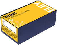 Eley Target Rimfire Ammunition, 22 Long Rifle, Lead Round Nose (RN), 40 GR, 1080 fps, 50 Rd/Bx