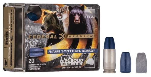 Federal Premium Punch Pistol Ammunition P40SHC1, 40 S&W, JHP, 165 gr, 1130 fps, 20 Rd/Bx